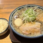 麺屋 八海山 - 味玉入煮干しそば