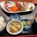 Syokudou Kouhiro - 刺し身定食1180円