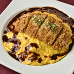 Omelette Rice & cutlet