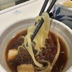 麺処 直久 - 【2024.3.29(金)】麺をスープに付けた