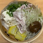 和庵ごん兵衛 - 野菜のせいろ蒸し