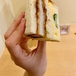 ブーランジェリ･エ･カフェ　オブジェ - 〆のカツサンド(笑)♡