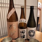 のどぐろ割烹 和 - 飲み比べ③　最後にオールスター☆贅沢な3種♪