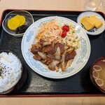 らんまん - 料理写真:豚サガリ定食 タレ味