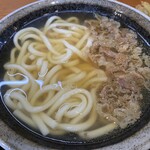 うどん屋 とき - 肉うどん　近景