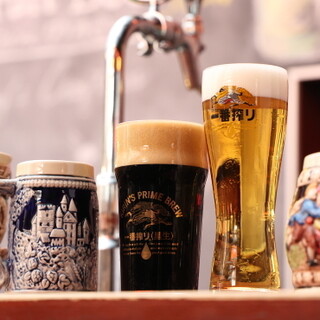 Enjoy a wide variety of craft beers and delicious Kirin Ichiban Shibori♪