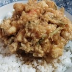 以和世 - かき揚げ丼。具がたっぷり。。