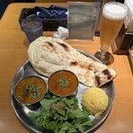 Tandoorbarkamarunigou - イエローライスは大盛り無料でした。コレは普通盛り