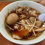 中華そば 丸福 - ワンタン麺＋味付玉子