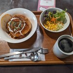 ベーカリーカフェ レンガ - ビーフシチューパンセット　900円