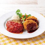 Hamburg & sauce fillet cutlet (with rice)