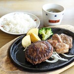 Suteki No Don - ハンバーグ130g & ポークグリルランチ 979円