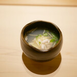 すが弥 - 白子の蜆汁