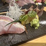 宮城の魚と赤酢のお寿司 魚が肴 - 鰤の塩たたき