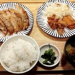 大衆食堂 てんぐ大ホール - 焼き餃子と鶏から定食