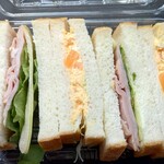 ディオ - 料理写真:ハムとたまごのミックスサンド (税抜)198円 (2024.03.29)