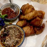 Taling Pling - Pork with flower salt served with roasted chili dip