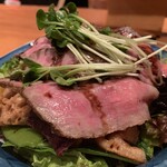 味工房まんま - 黒毛和牛ローストビーフサラダ