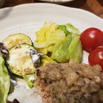 キッチン ブルー グローブ - 備え付け野菜も残しています