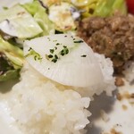 キッチン ブルー グローブ - なのでご飯はお新香でいただきます