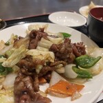 鴻福餃子王 - 牛肉のオイスターソース 炒め