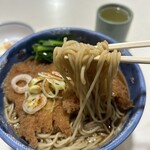 Okina an - 麺は細い。