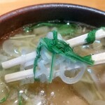 麺家 たけ田 - 水菜と白ねぎ