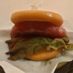 蘭の拾璞 - 腸詰めバーガー（385円）