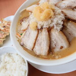 Kourakuen - メガたんめん味噌味＆ギョーザ+ライスランチセット