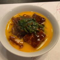 太田なわのれん - 太田なわのれん(特上ぶつ切り牛鍋1巡目)