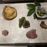 아지노야도 하나츠바키 - 전채 요리 아와비, 굴, 오리 등