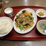 Ryuusen Gyouzabou - 豚肉とキクラゲの玉子炒め