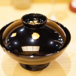 割烹 はらだ - 焼雲子と菜の花吸い物