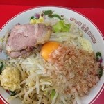 赤ひげラーメン - 780円『まぜそば』(無料：野菜多め ニンニク増しマシ)最新2014.1