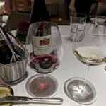 銀座 レカン - メイン料理の赤白ワイン
