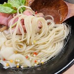 Shinasobaya Touka - 全粒粉の細麺。