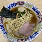 煮干鰮らーめん 圓 - 煮干鰮ラーメン味玉ワンタン入り