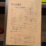 蕎麦前 中手 とうは - メニュー