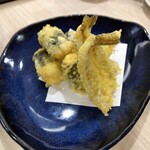 旬菜和味 - ハゼ、鯛白子磯辺揚げ