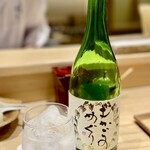 日本橋 蕎ノ字 - むかご焼酎 むかごのめぐり。スッキリ淡麗で飲みやすく、天ぷらに合いますね♡