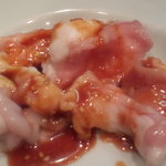 みょうが屋 - ６品目　ホルモン・ミノ