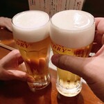 美味ぇ津゛ - ワシ麦酒は瓶派なんじゃけど、ここの生は美味しいね。