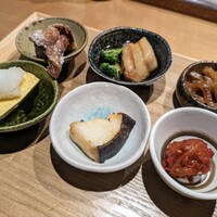 出汁しゃぶおばんざい おかか 東京 - メインのおかず6品