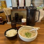 老虎苑 - かす汁定食@500円に『汁大』@100円