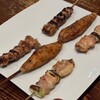 串焼き処大柴 - 料理写真:鶏皮、つくね、ねぎま