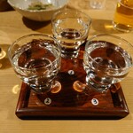 Nihonshu Zammai Utsutsuyo - 日本酒３種飲み比べ
