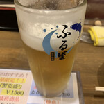 Izakaya Furusato - とりあえずの中ジョッキ　620円　一口目から沁みます！