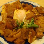 Nikumeshi Okamoto - 肉玉めし（アップ）