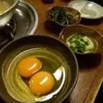 なん天 - 雑炊の玉子