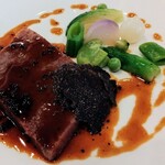 プレスキル - 前沢牛ロース肉のポワレ トリュフのジュ